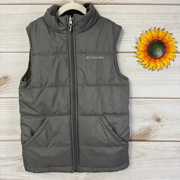 columbia boys reversible vest‎ 10/12 - Picture 1 of 5